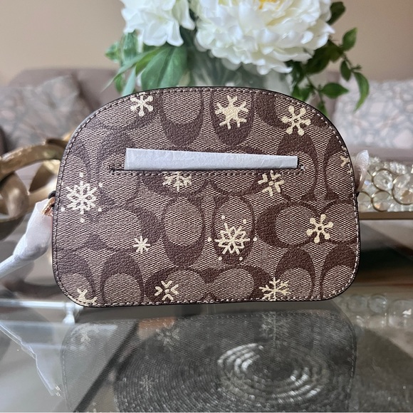 Coach Mini Serena Crossbody In Signature Canvas With Snowflake Print CE699 - Picture 11 of 11